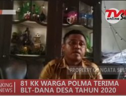 81 KK WARGA POLEROA MAKUHI TERIMA BLT DD TAHUN 2020