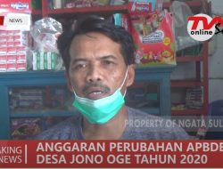 ANGGARAN PERUBAHAN APBDES DESA JONO OGE TAHUN 2020