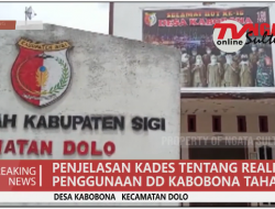 REALISASI PENGGUNAAN DANA DESA KABOBONA TAHAP III