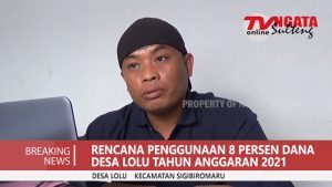 Penggunaan 8 Persen Dana Desa Lolu Tahun Anggaran 2021