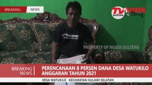 Penggunaan 8 Persen Dana Desa Watukilo Tahun 2021
