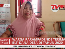 WARGA RARAMPADENDE TERIMA BLT DANA DESA DI TAHUN 2020