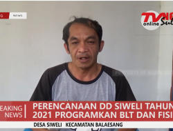 PERENCANAAN DANA DESA SIWELI TAHUN 2021 PROGRAMKAN BLT DAN FISIK