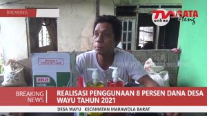 Realisasi Penggunaan 8 Persen Dana Desa Wayu Tahun 2021