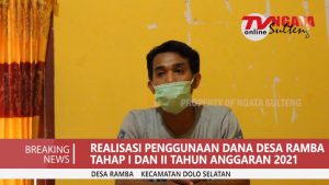 Realisasi Penggunaan Dana Desa Ramba Tahap I dan II Tahun 2021