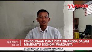 Bendahara Jelaskan Penggunaan Dana Desa Binangga Tahun Anggaran 2021