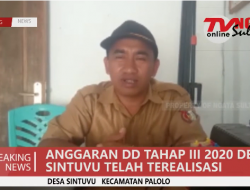 ANGGARAN DD TAHAP III 2020 DESA SINTUVU TELAH TEREALISASI