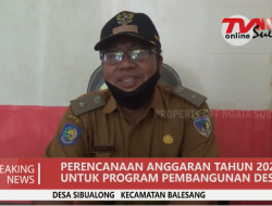 ANGGARAN TAHUN 2021 DESA SIBUALONG FOKUS PEMBANGUNAN DAN BLT