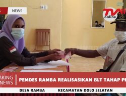Penerimaan BLT Tahap Satu Desa Ramba Tahun Anggaran 2021