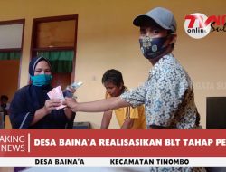 Pemerintah Desa Bainaa Realisasikan Penyaluran BLT Tahun Anggaran 2021