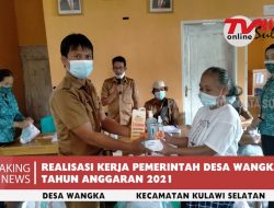 Kepala Desa Wangka Realisasikan Program Dana Desa Wangka Tahun 2021