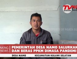 Pemerintah Desa Namo Salurkan BLT dan Beras PPKM untuk Warga Miskin