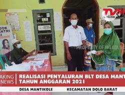 Penyaluran BLT Desa Mantikole di Tahap Delapan