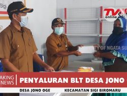 Desa Jono Oge Realisasikan BLT Hingga Bulan Delapan