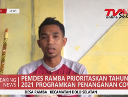 PEMDES RAMBA PRIORITASKAN TAHUN 2021 PROGRAMKAN PENANGANAN COVID 19 TAHUN 2021