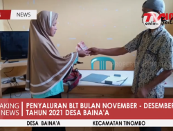 PENYALURAN BLT BULAN NOVEMBER – DESEMBER DESA BAINA’A TAHUN ANGGARAN 2021