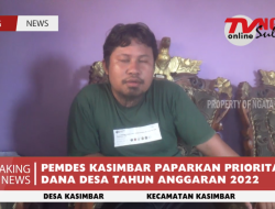 PEMDES KASIMBAR PAPARKAN PRIORITAS DANA DESA TAHUN ANGGARAN 2022