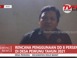 Penggunaan Dana Desa 8 Persen Desa Pewunu Tahun 2021