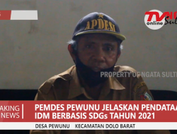 Pendataan IDM (INDEKS DESA MEMBANGUN) berbasis SDGs Desa Pewunu Tahun 2021