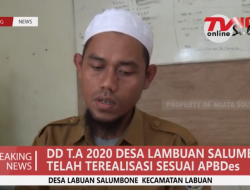 DD T A 2020 DESA LAMBUAN SALUMBONE TELAH TEREALISASI SESUAI APBDes