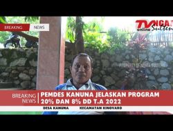 PEMDES KANUNA JELASKAN PROGRAM 20% DAN 8% DD T.A 2022