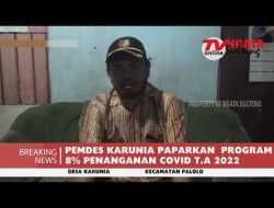 PEMDES KARUNIA PAPARKAN PROGRAM 8% PENANGANAN COVID T.A 2022