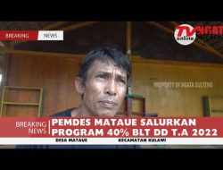 PEMDES MATAUE SALURKAN PROGRAM 40%BLT DD T.A 2022