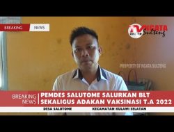 PEMDES SALUTOME SALURKAN BLT SEKALIGUS ADAKAN VAKSINASI T.A 2022