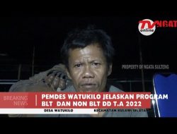 PEMDES WATUKILO JELASKAN PROGRAM BLT DAN NON BLT DD T.A 2022