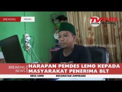HARAPAN PEMDES LEMO KEPADA MASYARAKAT PENERIMA BLT T.A 2022