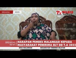 HARAPAN PEMDES MALANGGO KEPADA MASYARAKAT PENERIMA BLT DD T.A 2022