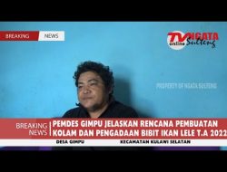 PEMDES GIMPU JELASKAN RENCANA PEMBUATAN KOLAM DAN PENGADAAN BIBIT IKAN LELE T.A 2022