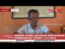 PEMDES LAUWA JELASKAN PENYALURAN PROGRAM BLT TAHAP 1 T.A 2022