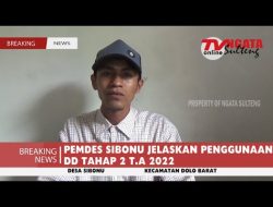 PEMDES SIBONU JELASKAN PENGGUNAAN DD TAHAP 2 T.A 2022