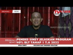PEMDES SINEY JELASKAN PROGRAM 40% BLT TAHAP 1 T.A 2022