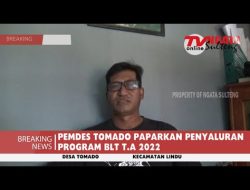 PEMDES TOMADO PAPARKAN PENYALURAN PROGRAM BLT T.A 2022