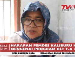 HARAPAN PEMDES KALIBURU KATA MENGENAI PROGRAM BLT T.A 2022