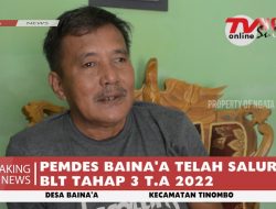 PEMDES BAINA’A TELAH SALURKAN BLT TAHAP 3 T.A 2022
