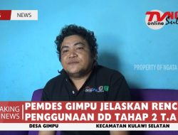 PEMDES GIMPU JELASKAN RENCANA PENGGUNAAN DD TAHAP 2 T.A 2022