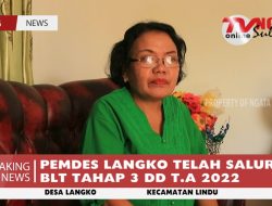 PEMDES LANGKO TELAH SALURKAN BLT TAHAP 3 DD T.A 2022