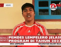 PEMDES LEMPELERO JELASKAN PROGRAM DI TAHUN 2023