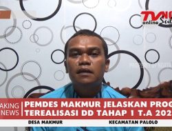 PEMDES MAKMUR JELASKAN PROGRAM TEREALISASI DD TAHAP 1 T.A 2022