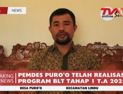 PEMDES PURO’O TELAH REALISASIKAN PROGRAM BLT TAHAP 1 T.A 2022