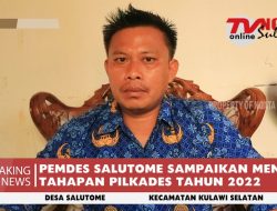 PEMDES SALUTOME SAMPAIKAN MENGENAITAHAPAN PILKADES TAHUN 2022