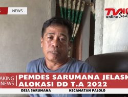 PEMDES SARUMANA JELASKAN ALOKASI DD T.A 2022