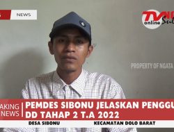 PEMDES SIBONU JELASKAN PENGGUNAAN DD TAHAP 2 T.A 2022