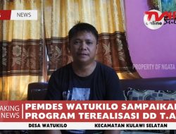 PEMDES WATUKILO SAMPAIKAN PROGRAM TEREALISASI DD T.A 2022
