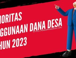3 Prioritas Penggunaan Dana Desa tahun 2023