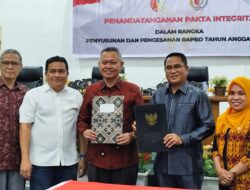 DPRD dan Pemkab Sigi Tandatangani Pakta Integritas Pengesahan RAPBD 2025