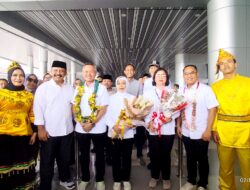 Usai Retret Bupati dan Wakil Bupati Sigi Disambut Meriah